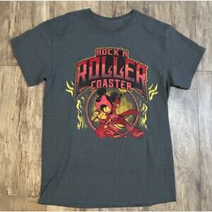 Disney Parks Rock’N Roller Coaster Short Sleeve Graphic T Shirt Unisex Medium
